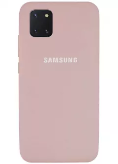 Чехол Silicone Cover Full Protective (AA) для Samsung Galaxy Note 10 Lite (A81), Розовый / Pink Sand