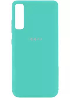 Чехол Silicone Cover My Color Full Protective (A) для Oppo Reno 3 Pro, Бирюзовый / Ocean Blue