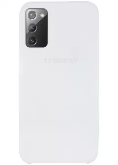 Чехол Silicone Cover (AAA) для Samsung Galaxy Note 20, Белый / White