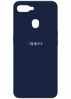 Чехол Silicone Cover My Color Full Protective (A) для Oppo A5s / Oppo A12, Синий / Midnight blue