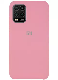 Чехол Silicone Cover (AAA) для Xiaomi Mi 10 Lite, Розовый / Light pink