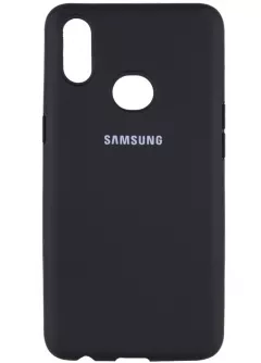 Чехол Silicone Cover Full Protective (AA) для Samsung Galaxy A10s, Черный / Black