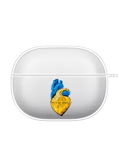 Красивый силиконовый чехол для Xiaomi Buds 3 с прикольной картинкой - It's my heart