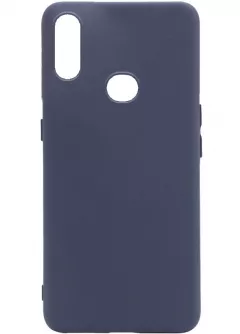 Чехол Silicone Cover Full without Logo (A) для Samsung Galaxy A10s, Синий / Midnight blue