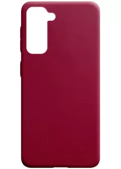 Силиконовый чехол Candy для Samsung Galaxy S21, Бордовый