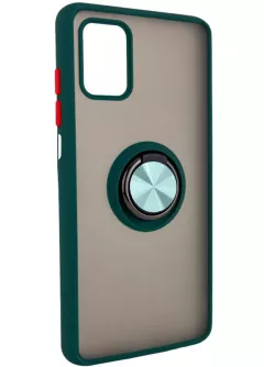 TPU+PC чехол Deen ColorEdgingRing for Magnet для ZTE Blade V30, Зеленый