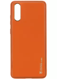 Кожаный чехол Xshield для Samsung Galaxy A50 (A505F) / A50s / A30s, Оранжевый / Apricot