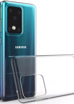 TPU чехол Epic Premium Transparent для Samsung Galaxy S20 Ultra, Бесцветный (прозрачный)