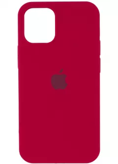 Чехол Silicone Case Full Protective (AA) для Apple iPhone 13 Pro Max (6.7"), Красный / Rose Red