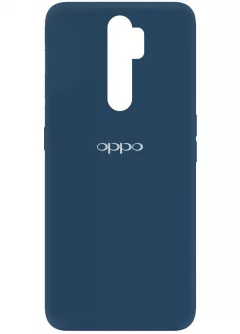 Чехол Silicone Cover My Color Full Protective (A) для Oppo A5 (2020) / Oppo A9 (2020), Синий / Navy blue