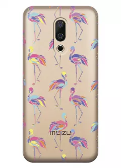 Чехол для Meizu 16X - Экзотические птицы