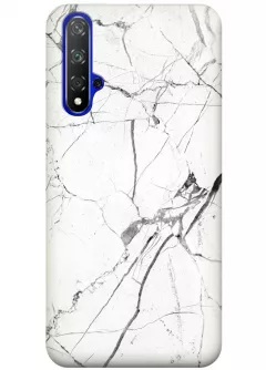 Чехол для Huawei Honor 20 - White marble