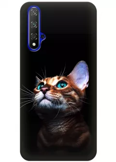 Чехол для Huawei Honor 20 - Зеленоглазый котик