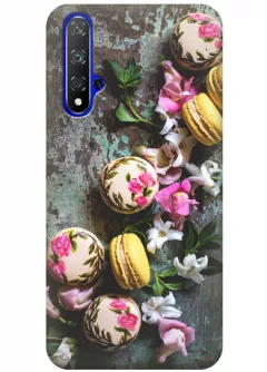 Чехол для Huawei Honor 20 - Цветочные макаруны