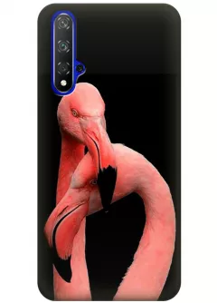 Чехол для Huawei Honor 20 - Пара фламинго
