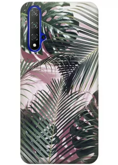 Чехол для Huawei Nova 5T - Пальмовые листья