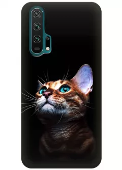 Чехол для Huawei Honor 20 Pro - Зеленоглазый котик