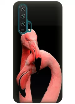 Чехол для Huawei Honor 20 Pro - Пара фламинго