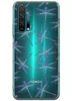 Чехол для Huawei Honor 20 Pro - Голубые стрекозы
