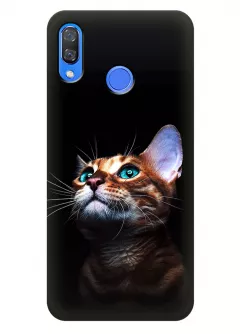 Чехол для Huawei P Smart Plus - Зеленоглазый котик