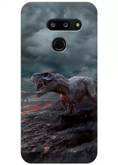 Чехол для LG G8 ThinQ - Динозавры