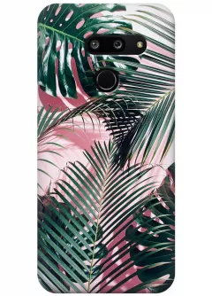 Чехол для LG G8 ThinQ - Пальмовые листья