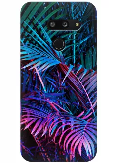 Чехол для LG G8 ThinQ - Palm leaves