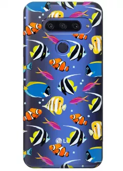 Чехол для LG G8s ThinQ - Bright fish