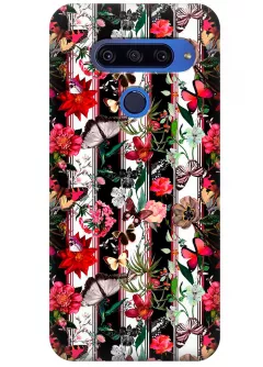 Чехол для LG G8s ThinQ - Bright butterflies