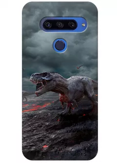 Чехол для LG G8s ThinQ - Динозавры