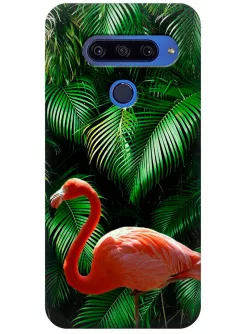 Чехол для LG G8s ThinQ - Экзотическая птица