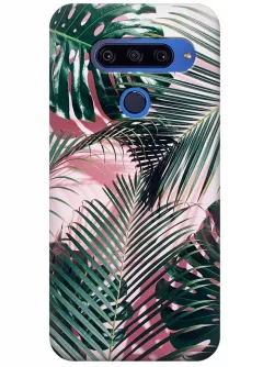 Чехол для LG G8s ThinQ - Пальмовые листья