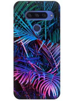 Чехол для LG G8s ThinQ - Palm leaves