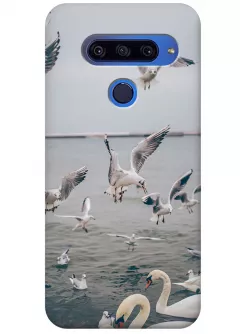 Чехол для LG G8s ThinQ - Морские птицы