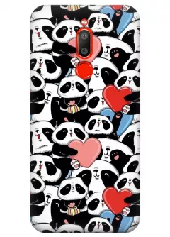 Чехол для Meizu M6t - Милые панды