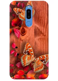 Чехол для Meizu M8 Note - Бабочки на дереве