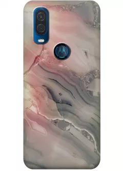Чехол для Motorola One Vision - Marble