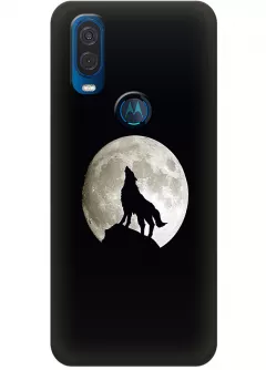 Чехол для Motorola One Vision - Воющий волк