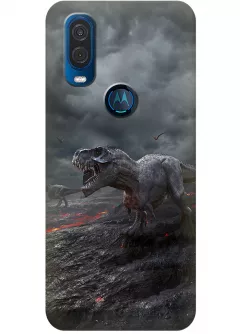 Чехол для Motorola One Vision - Динозавры