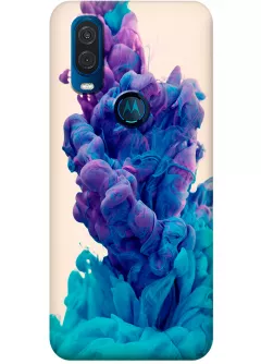 Чехол для Motorola One Vision - Фиолетовый дым 