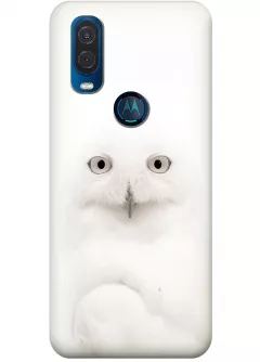 Чехол для Motorola One Vision - Белая сова