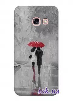 Чехол для Galaxy A5 2017 - Пара под зонтом