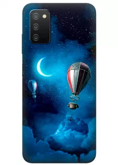 Samsung A03s чехол силиконовый с рисунком - Воздушный шар