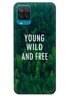 Samsung A12 силиконовый чехол с картинкой - Молодой и свободный