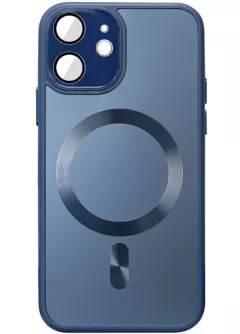 Чехол TPU+Glass Sapphire Midnight with MagSafe для Apple iPhone 11 (6.1"), Синий / Deep navy