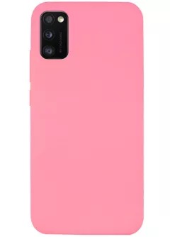 Чехол Silicone Cover Full without Logo (A) для Samsung Galaxy A41, Розовый / Pink