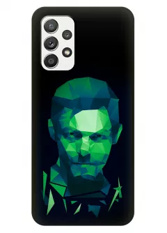 Чехол-накладка для Samsung Galaxy A32 из силикона - Ходячие мертвецы The Walking Dead Дерил Диксон Норман Ридус и его зеленый бюст вектор-арт черный чехол