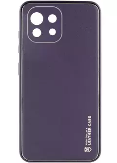 Кожаный чехол Xshield для Xiaomi Mi 11 Lite, Фиолетовый / Dark Purple