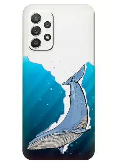 Купить чехол из прозрачного силикона на Samsung A52 с китом