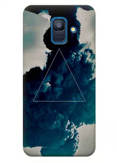 Чехол для Galaxy A6 (2018) - Треугольник в дыму